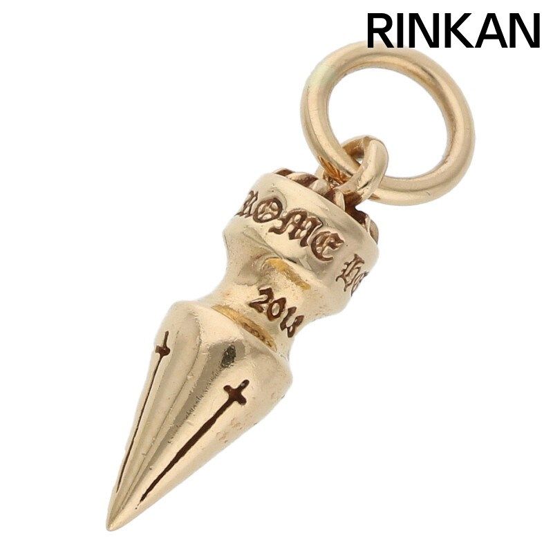 クロムハーツ  22K SPIKE CHARM/スパイク チャーム/ゴールドネックレストップ メンズ