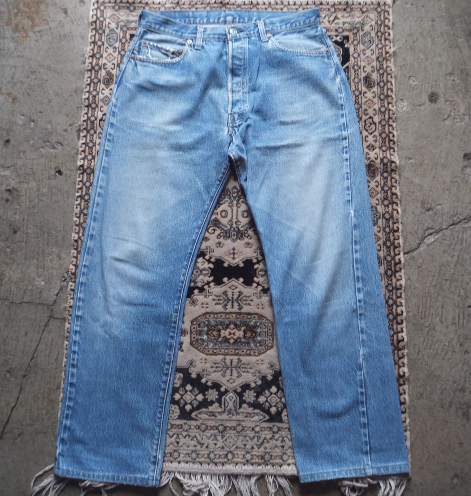 80s levis 501 黒カン 赤耳 セルビッチ エルパソ工場 デニムパンツ W34 