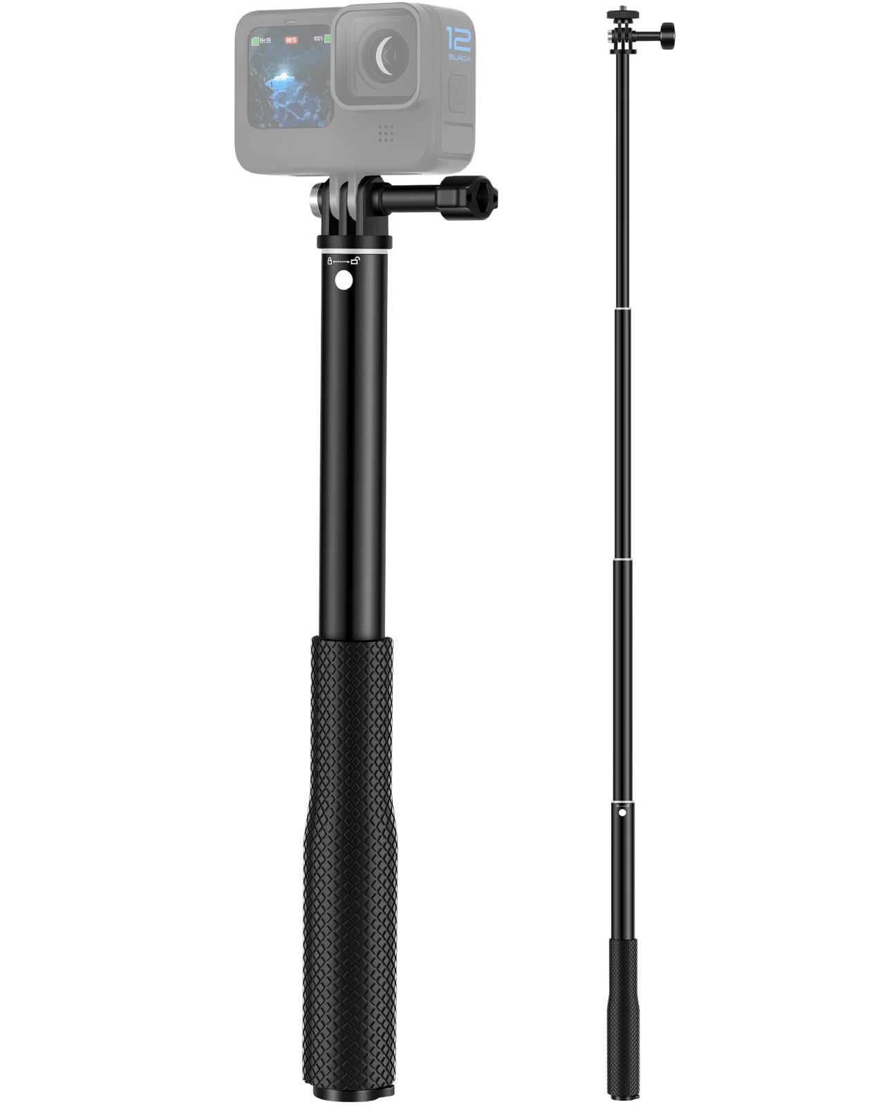 【数量限定】GoPro用 防水自撮り棒 92cm 延長ポール 調節可能 3段伸縮 軽量 持ち運び便利 旅行/ダイビング用 水中 アクセサリー Go Pro Hero 13/12/11/10/9 DJI Osmo Action 5 Pro/4 Osmo