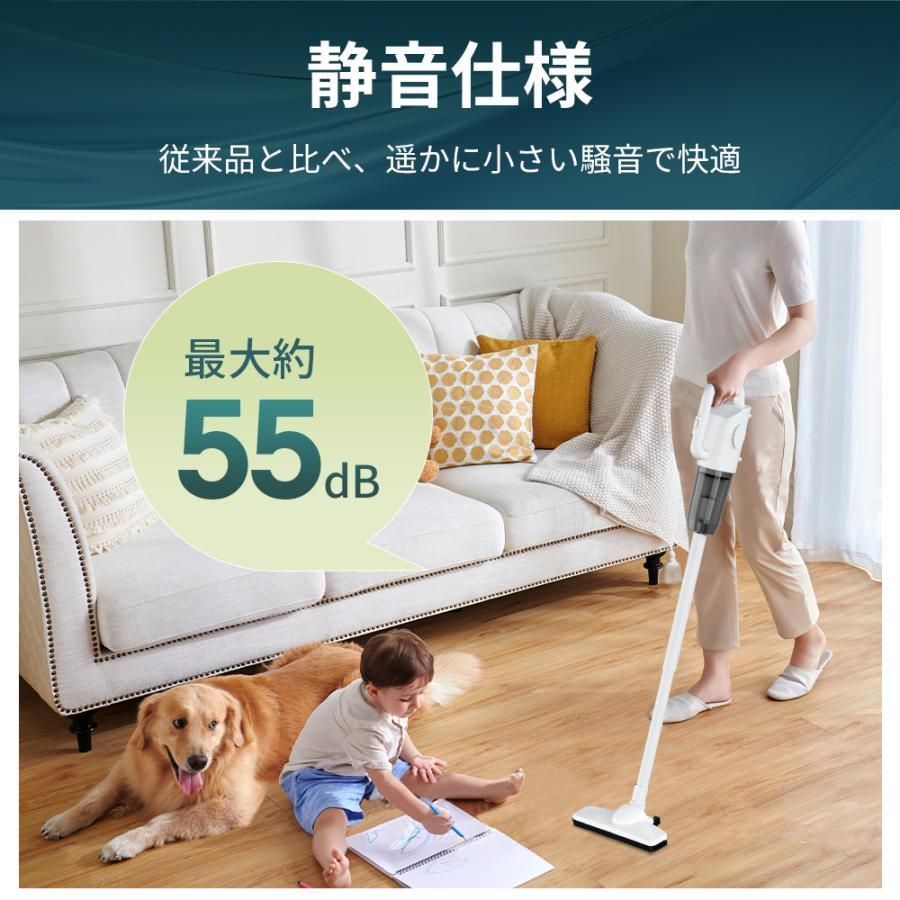 【新品】コードレス掃除機 サイクロン 強力吸引 コンパクト 静音 超軽量1.13KG 2in1 スティック ハンディ クリーナー 充電式 【未使用】 Qoo10] 掃除機 コードレス サイクロン式 18k