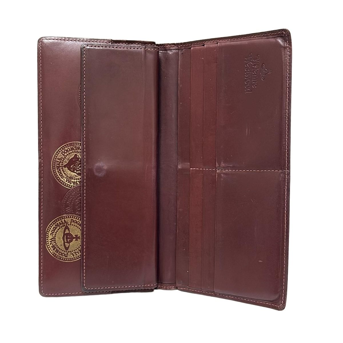 Vivienne Westwood 長財布 ボルドー 美品 VivienneWestwood(ヴィヴィアンウエストウッド) 長財布