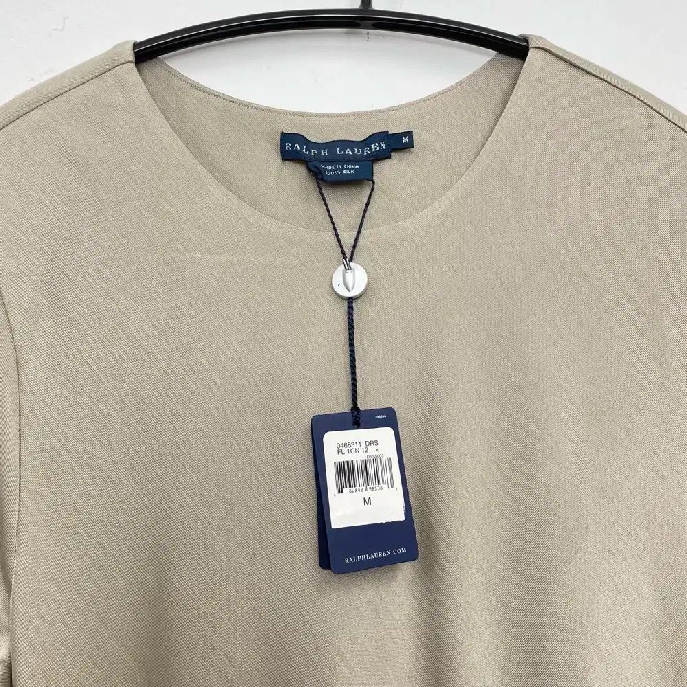 ポロ Ralph Lauren ラルフローレン ベージュ シルク マキシ ロング ワンピース M