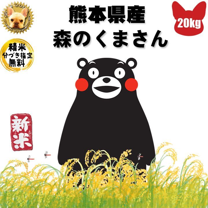 令和3年 熊本県産 森のくまさん 玄米20kg 精米無料 新米 | portawest.com