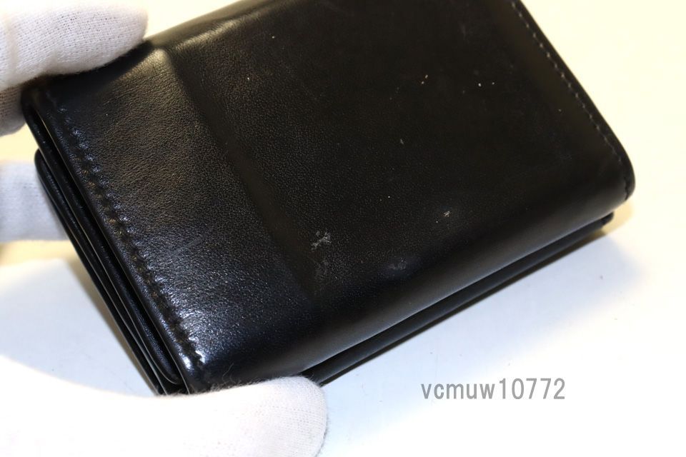 近年モデル希少美中古■SAINT LAURENT PARIS レザー 3つ折り財布 サンローランパリ■0613wa3011-4M