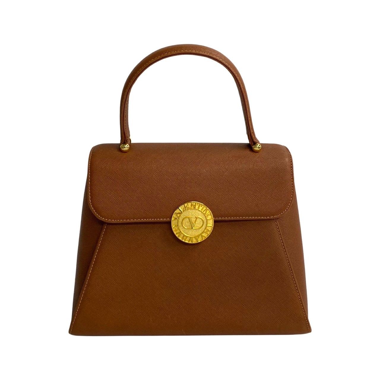 極 美品 希少品 VALENTINO ヴァレンティノ ロゴ 金具 レザー 本革 