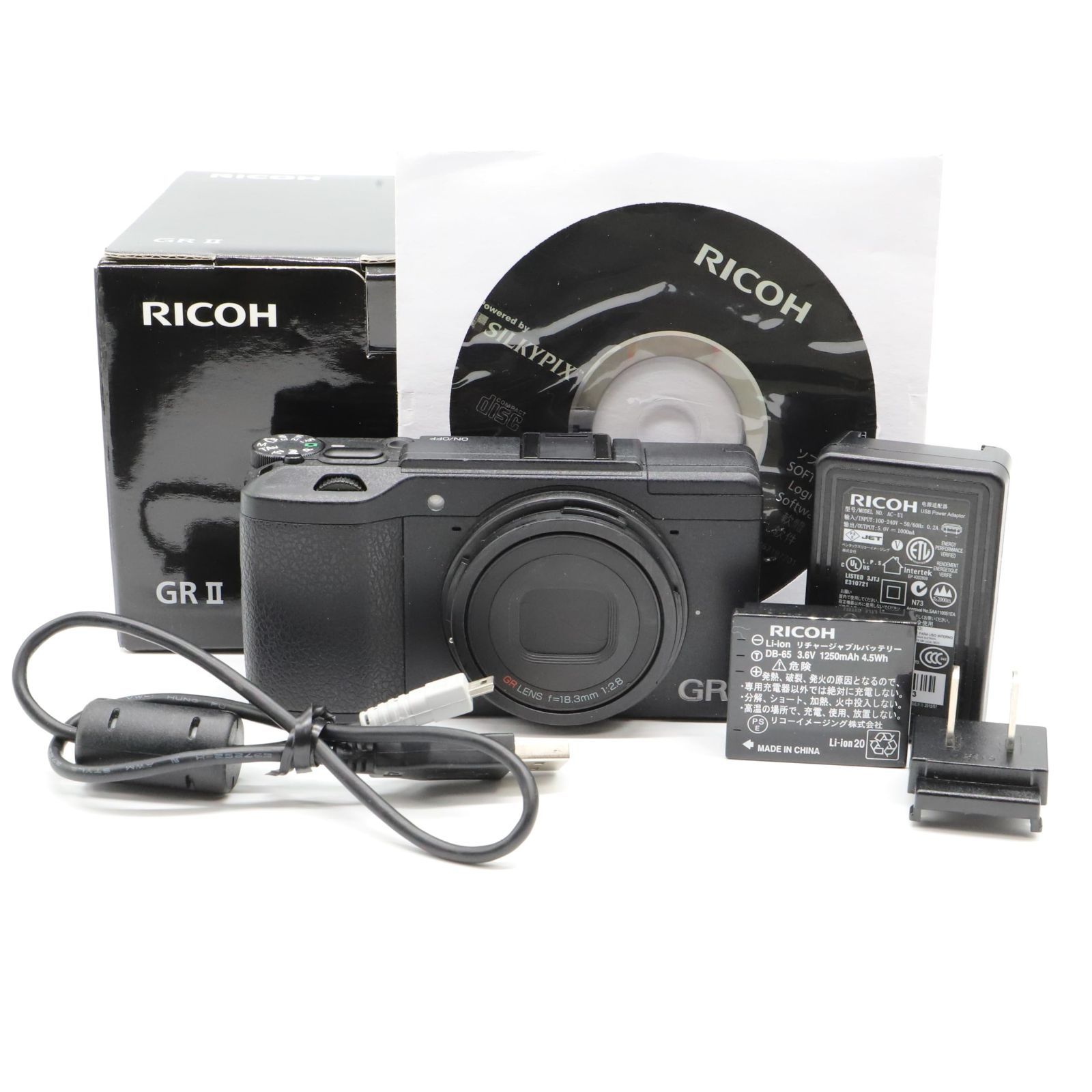 ほぼ新品】RICOH デジタルカメラ GRII APS-CサイズCMOSセンサー 