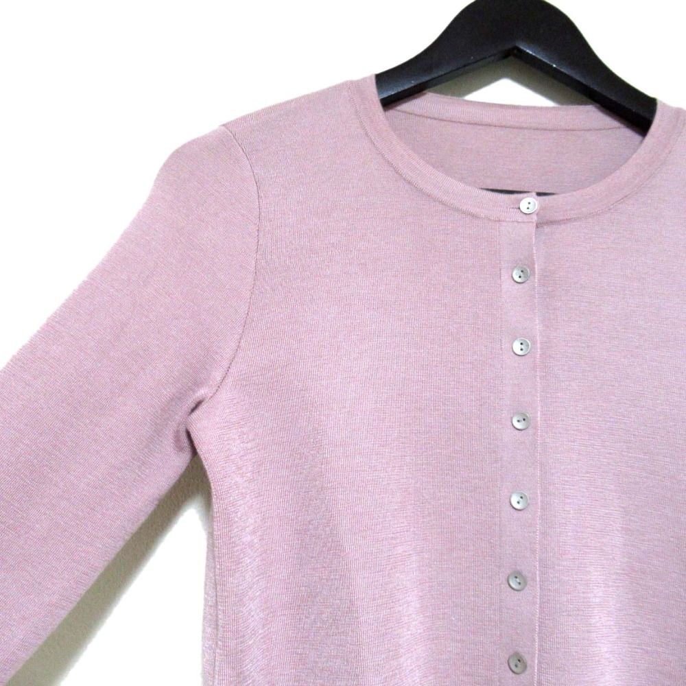 FOXEY - 美品 FOXEY BOUTIQUE フォクシーブティック Everyday Cardigan カシミヤシルク 長袖 ニット カーディガン 41960 サイズ38 ピンク レディース 古着 中古 USED 美品 FOXEY BOUTIQUE フォクシーブティック Everyday Cardigan