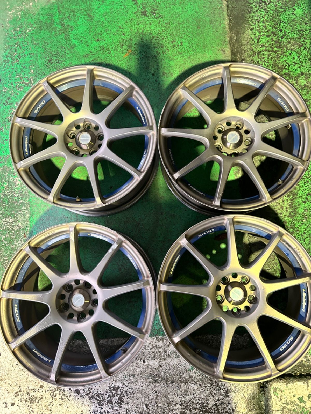 17インチ 8J  ウェッズスポーツ SA-70 中古ホイール 単品1本 ウェッズスポーツ SA-70 WedsSport 17x8J