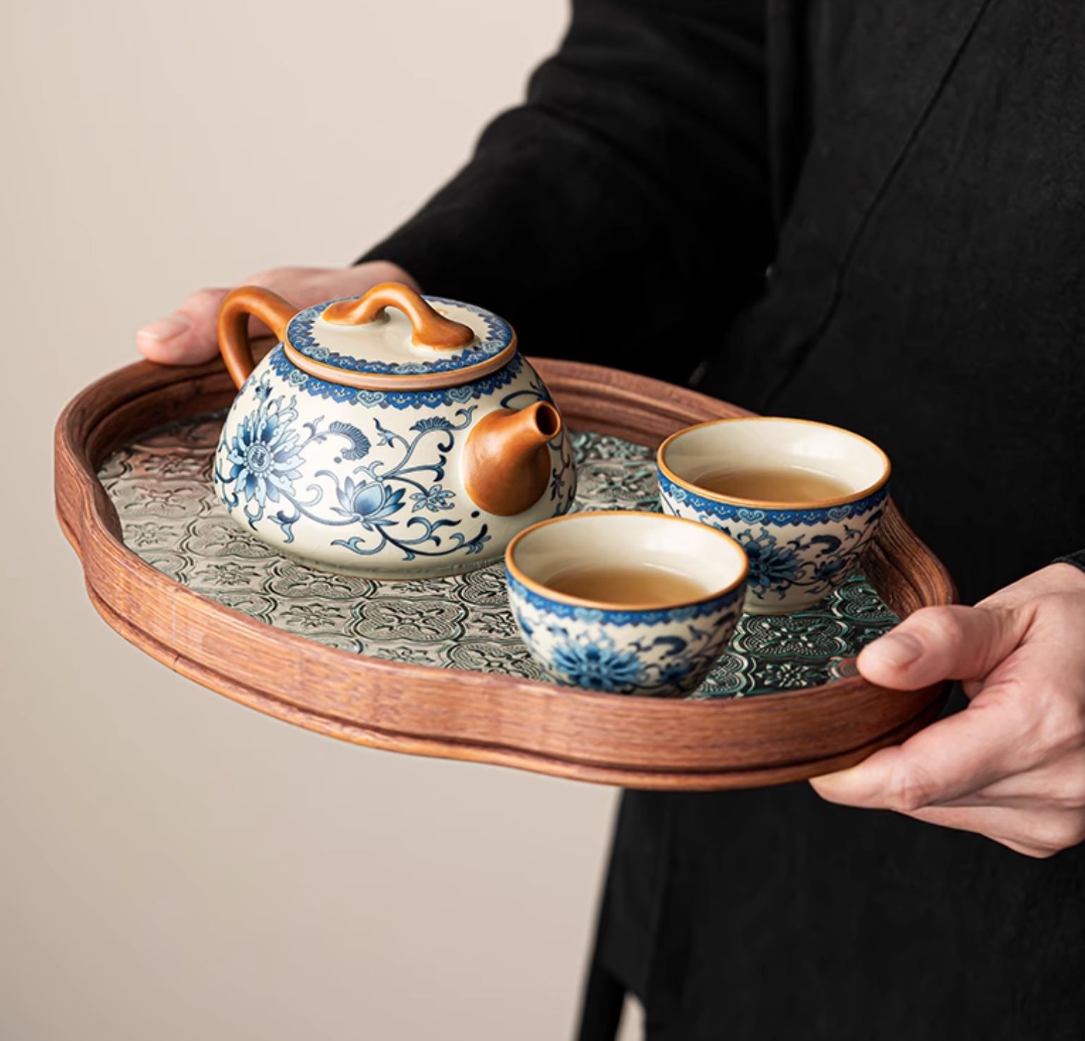 新品】唐豊青い花汝窯 急須+茶わん*2 オシャレ 手作り ティーポット 陶磁器 竹柄 中国茶器 本番 ハンドメイド - メルカリ