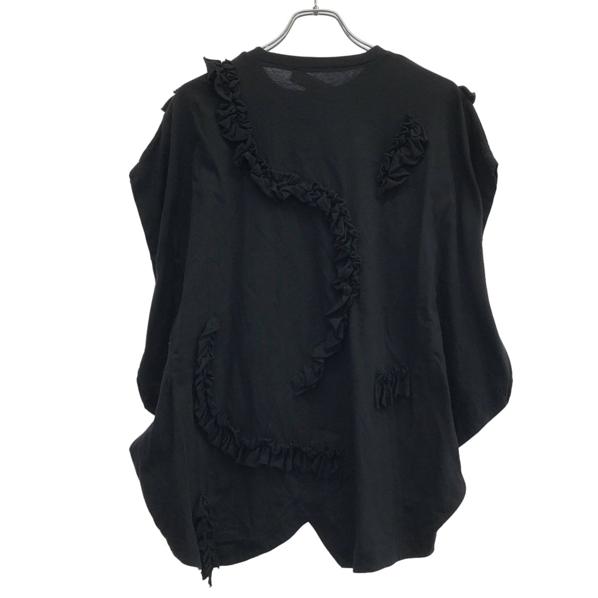 ENFOLD エンフォルド 24SS RUFFLE HEXAGON T-SHIRT ラッフルヘキサゴン 