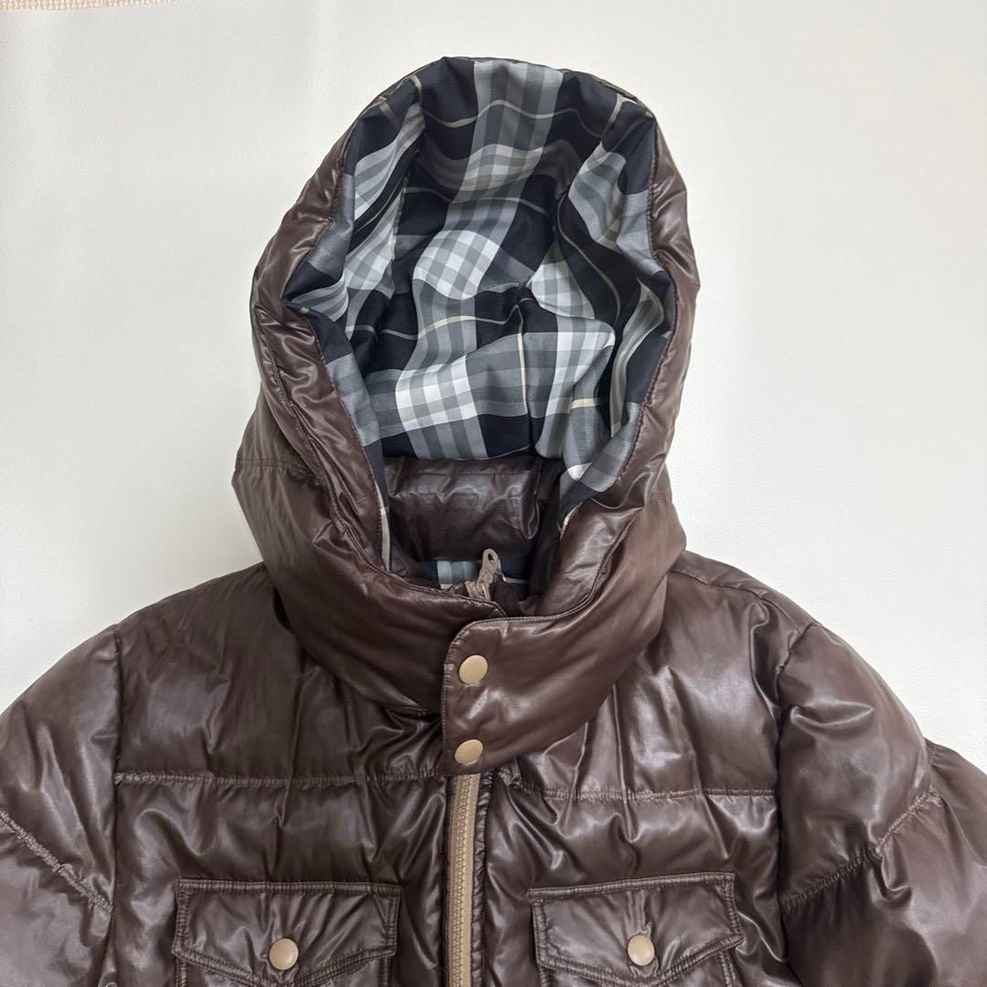 バーバリーブルーレーベル フード フーディー ダウンジャケット