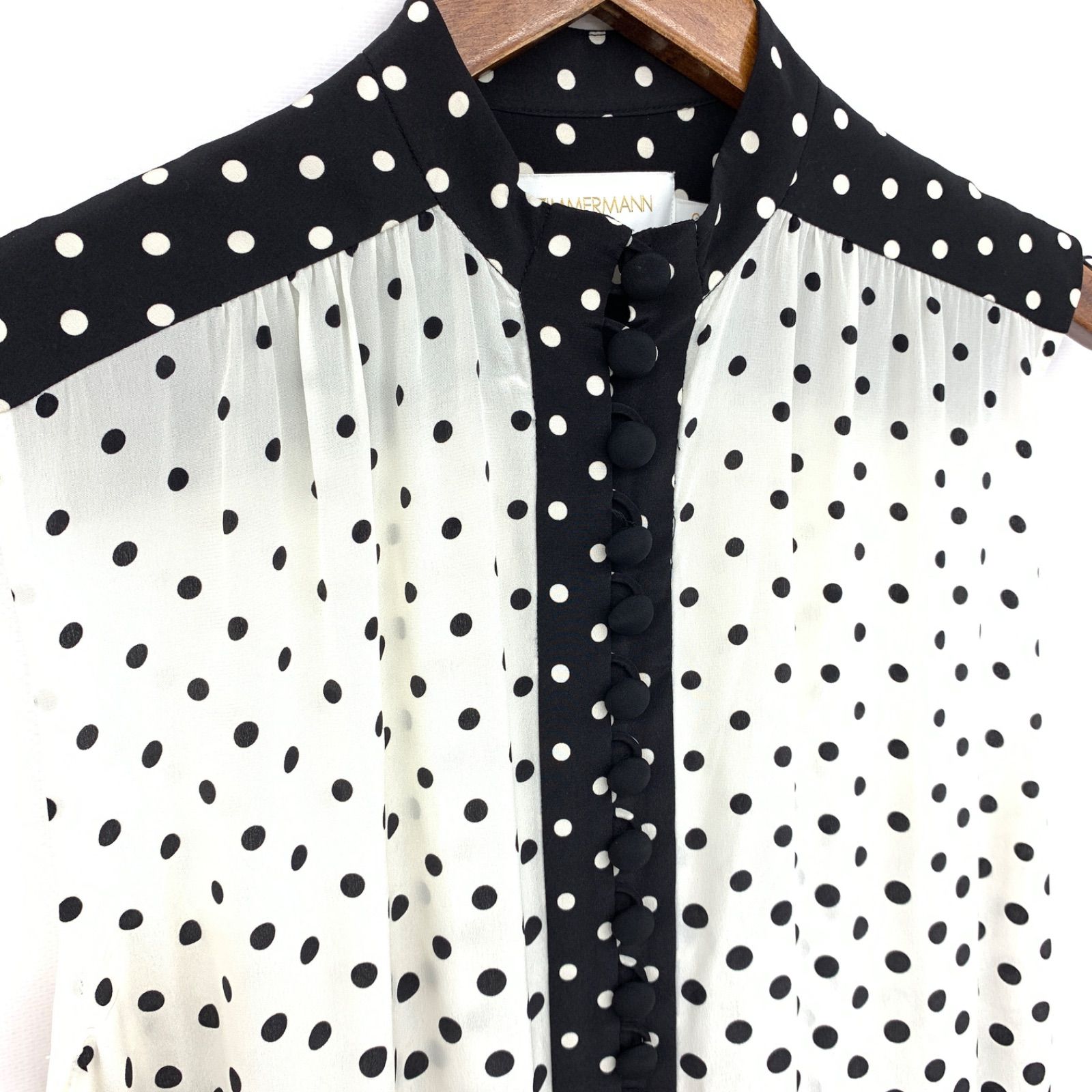 ZIMMERMANN ジマーマン ポルカドット シルク100％ワンピース