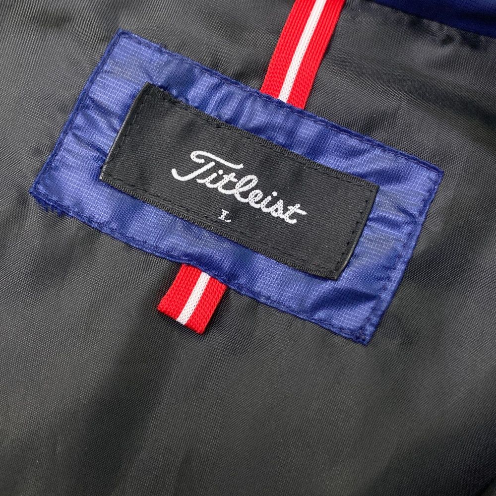 サイズ：L TITLEIST タイトリスト 中綿 ジップジャケット ネイビー系