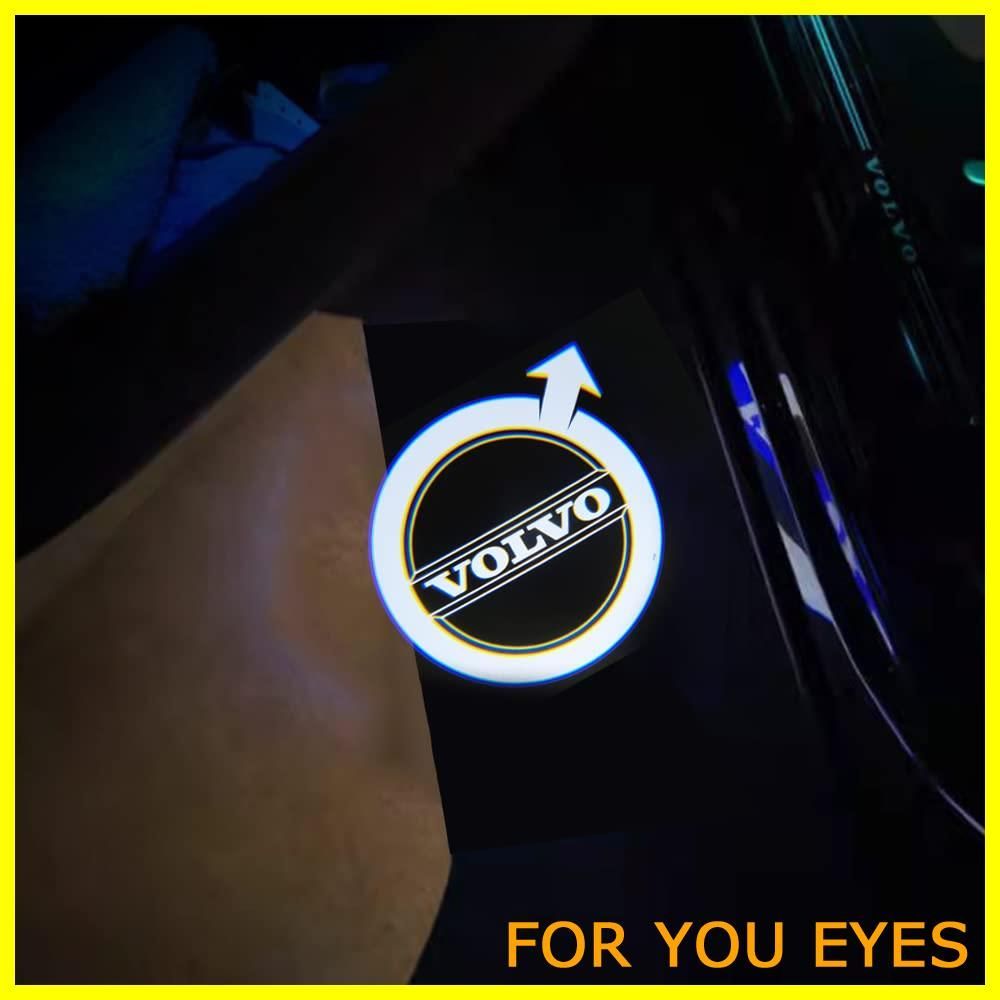 【人気商品】ボルボ車用カーテシ LED カーテシランプ ウェルカムライトカーテシライトロゴ投影ゴースト対応 ボルボ Volvo V40 V60 S60 S80 XC60 XC90 (ボルボ01)