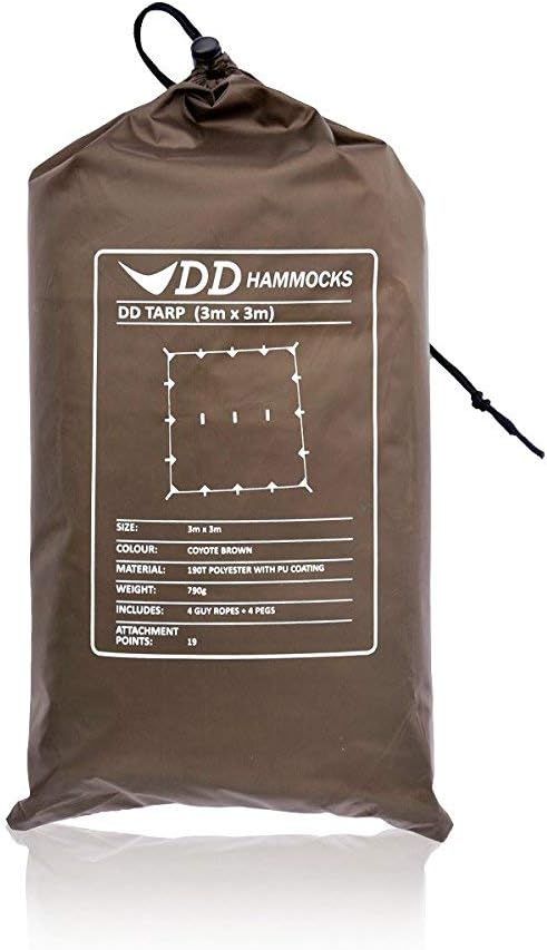 DD Hammocks DD タープ 3×3 コヨーテブラウン
