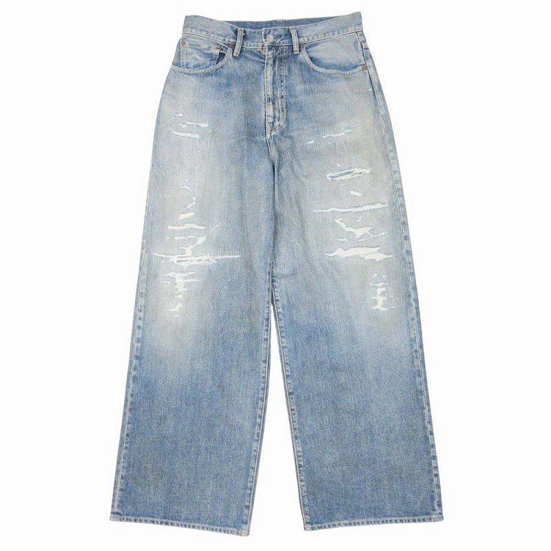 MINEDENIM マインデニム ダメージ加工 クラッシュデニム MINEDENIM - W 