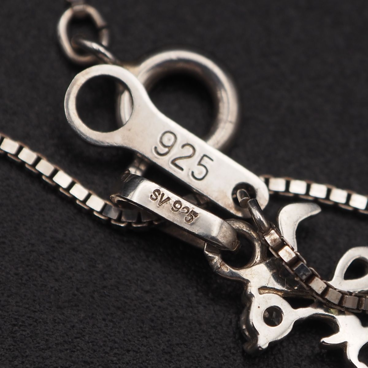 G839 ダイヤモンド風 STERLING SILVER925刻印 ペンダント