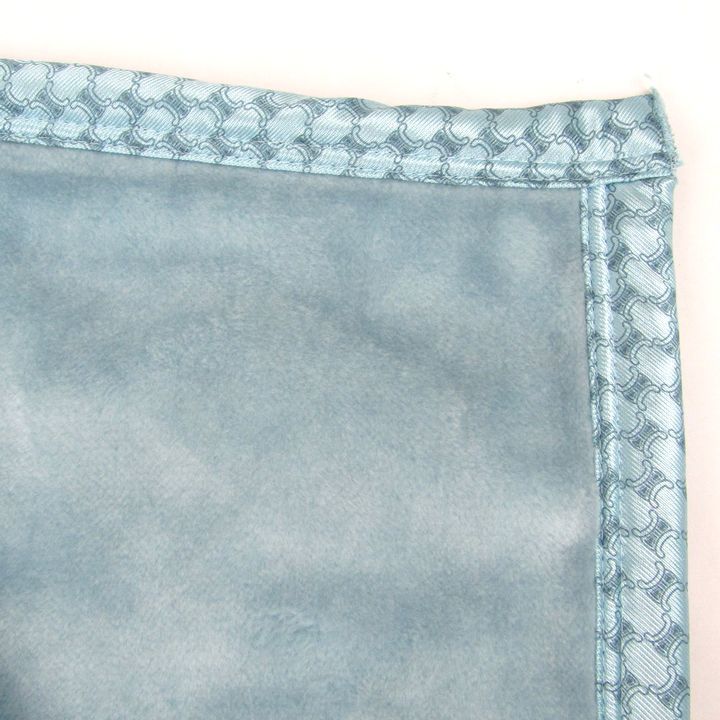 CELINE セリーヌ ミンクタッチアクリルニューマイヤー毛布 ブルー