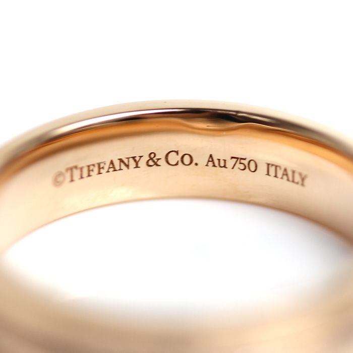 TIFFANYu0026Co. ティファニー K18PG ピンクゴールド T Two ナロー ダイヤ リング・指輪 60151401 ダイヤモンド 11号 5.3g レディース 中古 美品