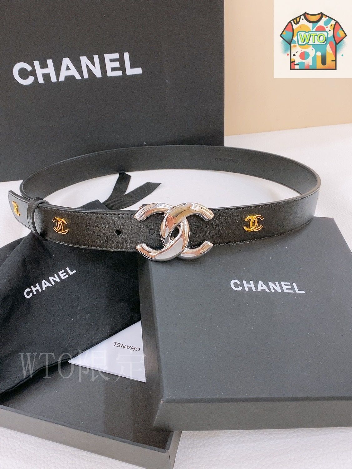 今日特価】Chanel Double C レザーベルト-1-2 - メルカリ