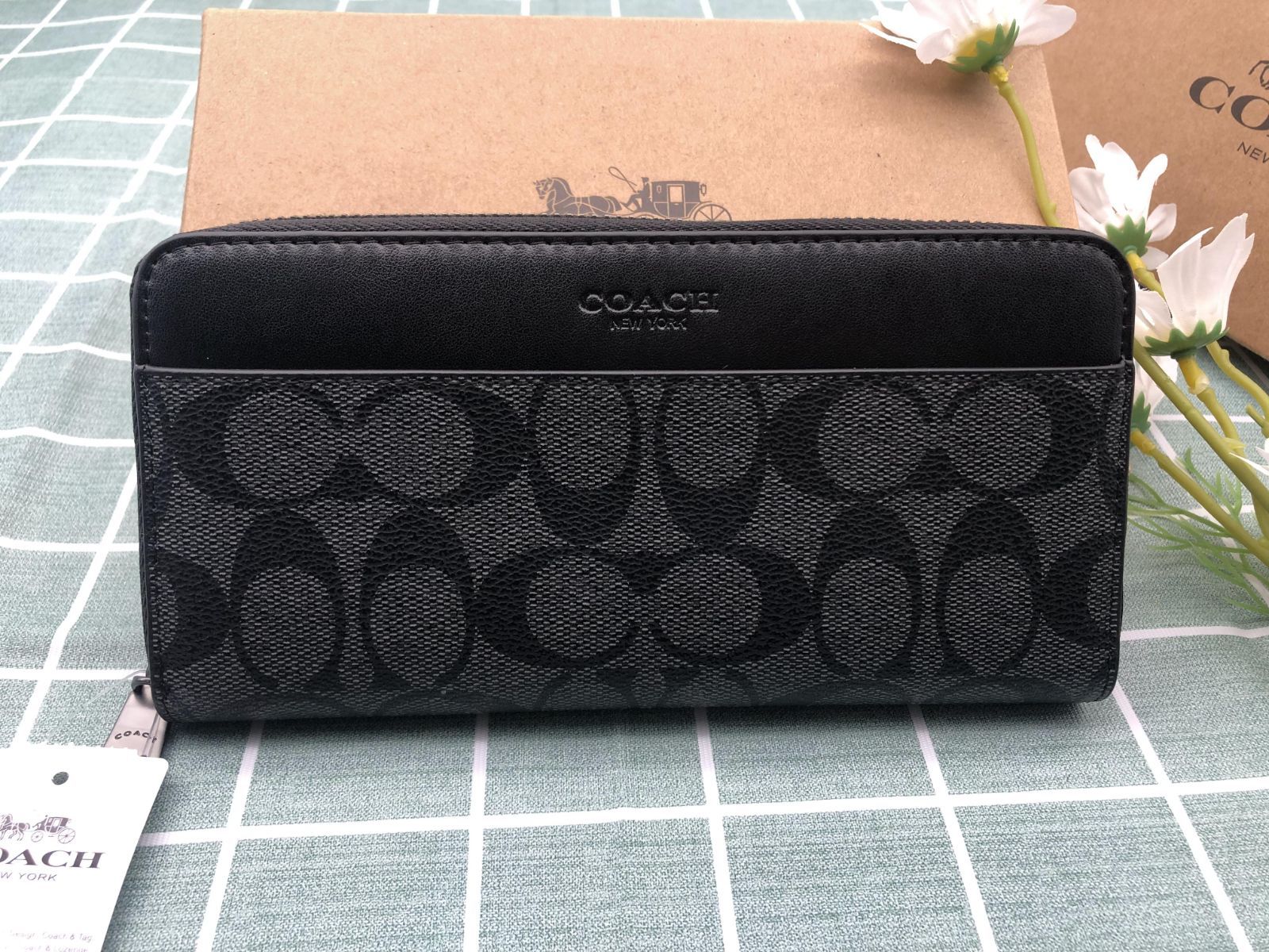 コーチ COACH 財布 メンズ 長財布 コーチ COACH シグネチャー