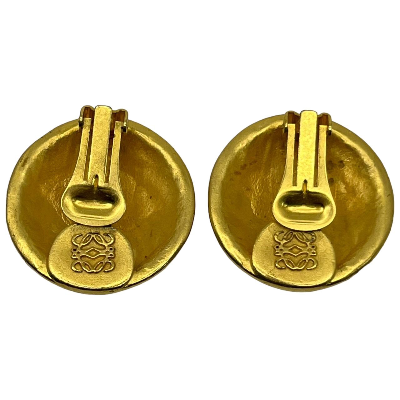 LOEWE(ロエベ) vintage anagram logo gold earrings/ヴィンテージ