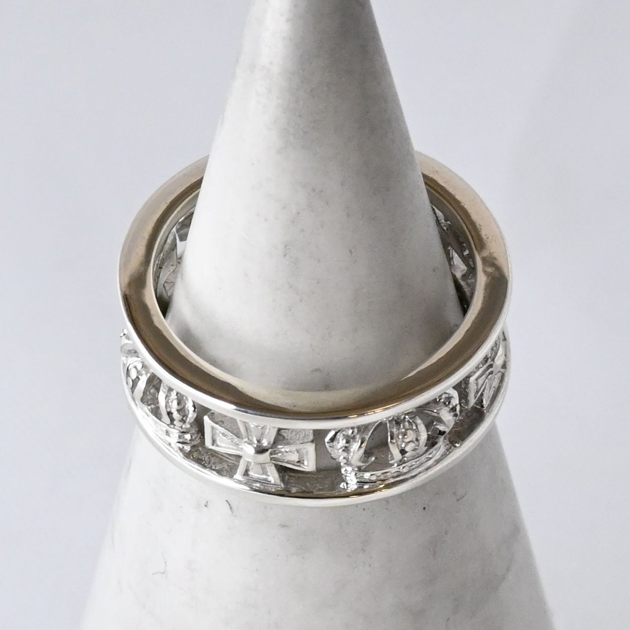 研磨済 JUSTIN DAVIS MEDIEVAL WEDDING BAND リング⁄KIDS 6号 