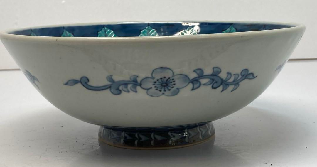 佐藤走波 牡丹文 大鉢 タカチ 直径約21.3cm 東金6-0307