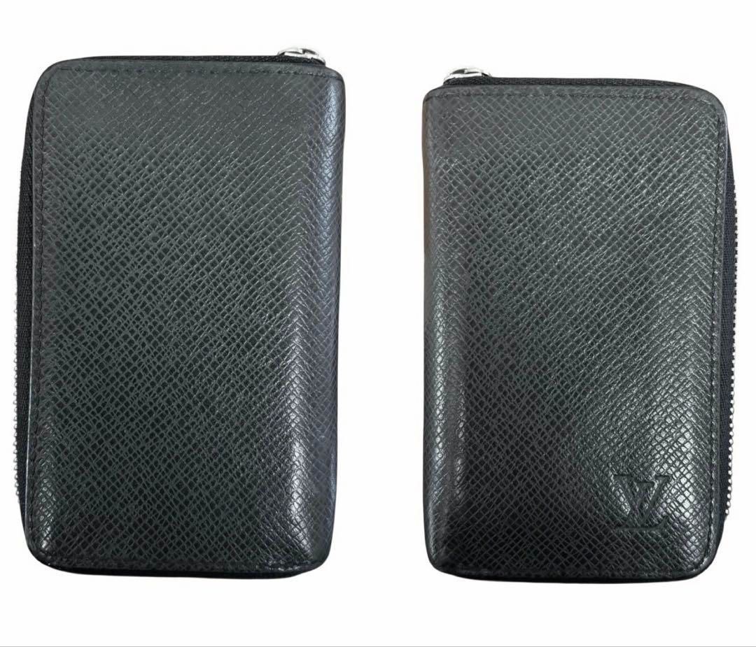 専用ヴィトン タイガ ジッピー・コインパース カード・コインケース　黒 ブラック LOUIS VUITTON ルイヴィトン ジッピーコインパース コインケース
