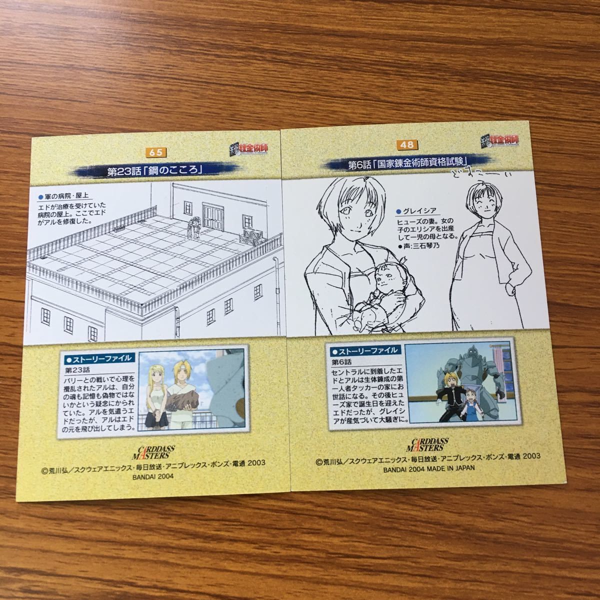 わ10 鋼の錬金術師 ハガレン カード トレカ カードダス
