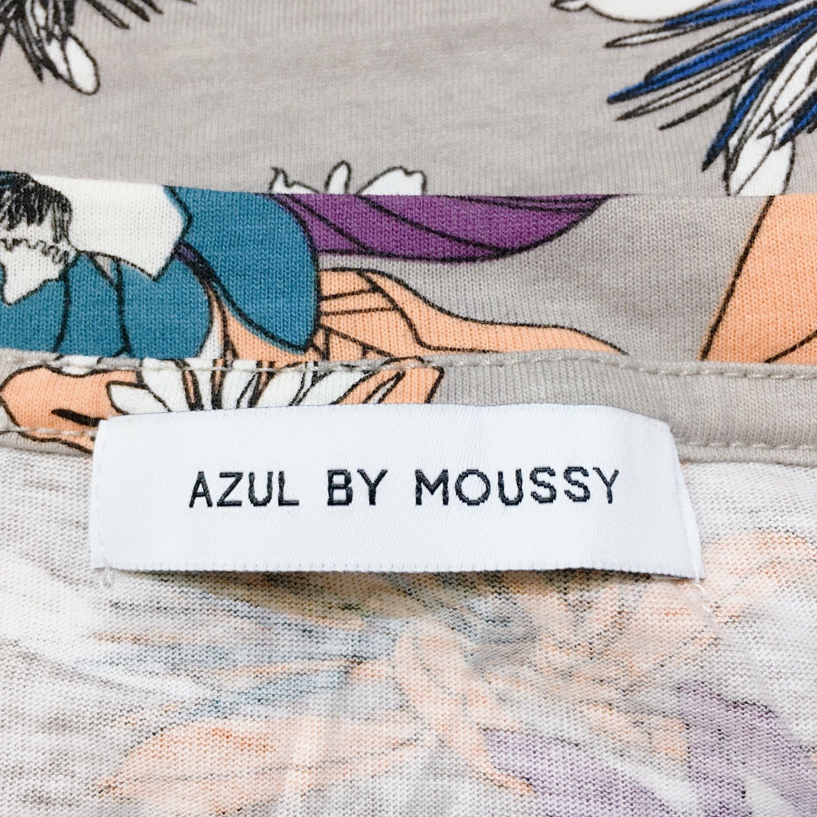 美品】AZUL BY MOUSSY アズールバイマウジー ワンピース ロングTシャツ