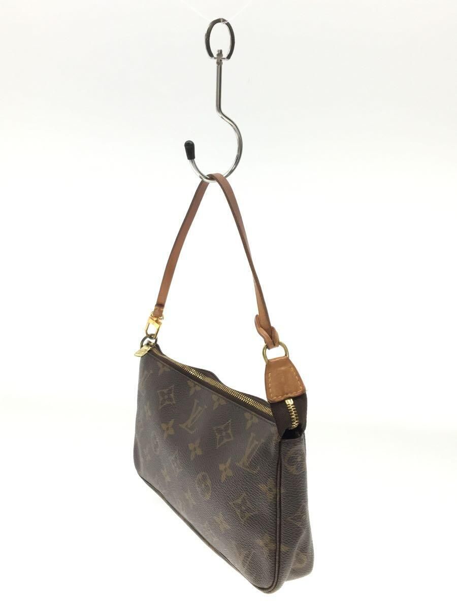 LOUIS VUITTON ポシェットアクセソワール(OLD)_モノグラム_BRW PVC ブラウン