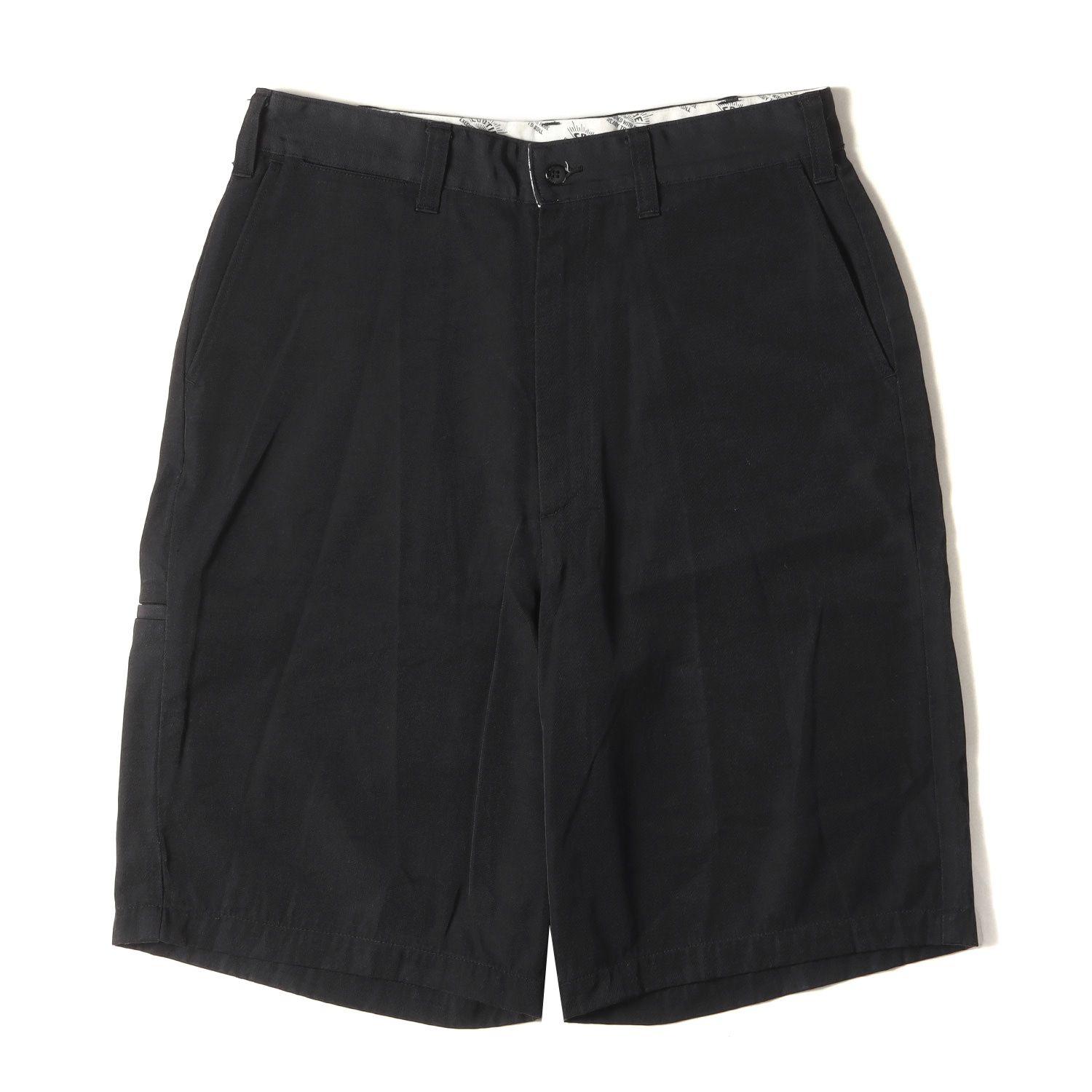 COOTIE クーティー パンツ サイズ:M 19SS N/Cツイル ワイド ワーク ショーツ N/C Twill X Wide Shorts  ブラック 黒 ボトムス ズボン ショートパンツ【メンズ】