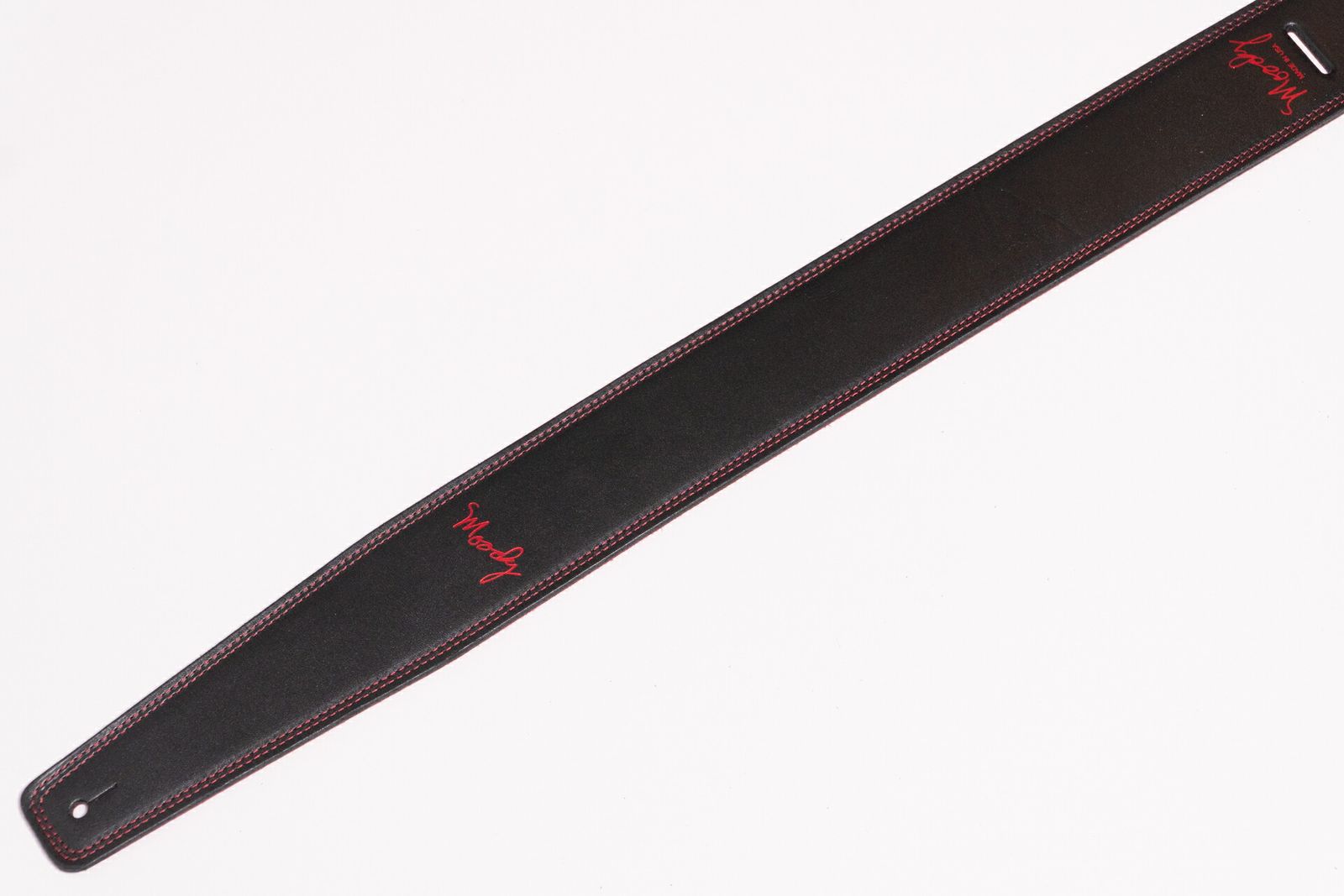 Black|Red Leather