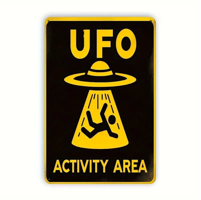 ブリキ看板 UFO エイリアン 宇宙人 SF オカルト 未確認飛行物体 看板 