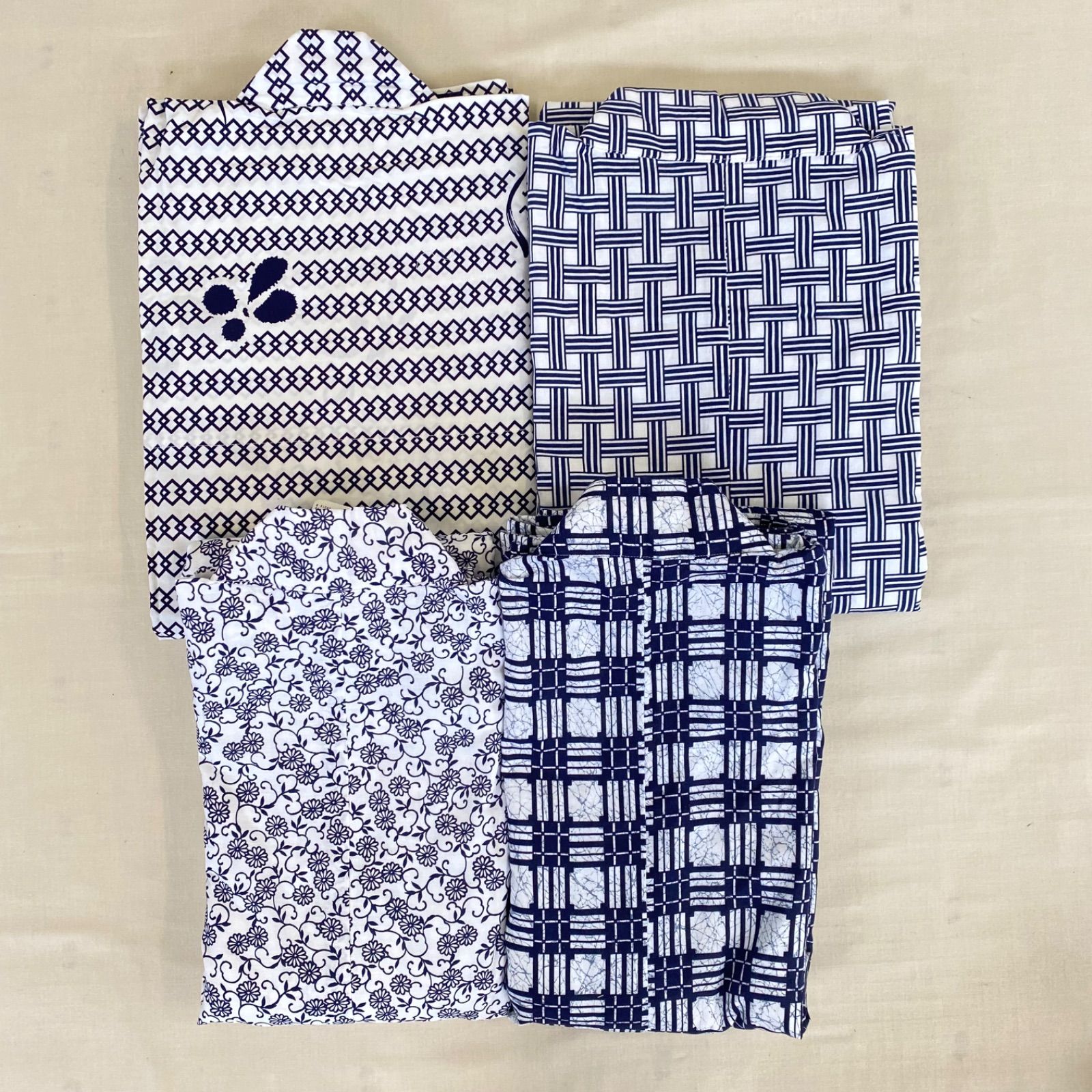 まとめ売り 浴衣 8点 セット 和柄 リメイク 素材 材料 レトロ