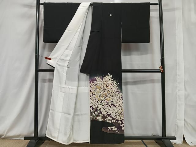 平和屋着物○豪華黒留袖 総刺繍 十二単 松竹梅檜扇花文 金