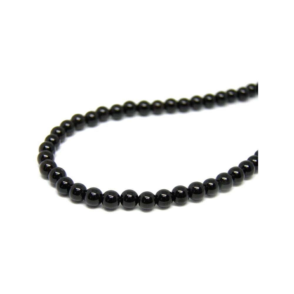 モリオン AAA 4mm ロシア産 ネックレス 50cm パワーストーン
