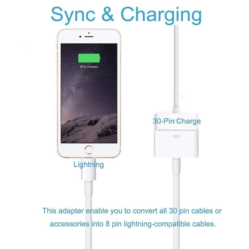 数量限定】ROSYCLO (ロージークロ) Lightning - 30ピンアダプター Apple MFi認証 iPhone充電データ同期コネクターケーブル  8ピンオス-30ピンメス出力アダプター iPhone 12/11/X/8/7/6/5/iPad/iP - メルカリ