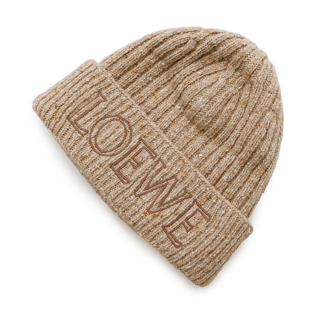 ロエベ ニット帽 ロゴ ウール F811487X28 LOEWE ビーニー 帽子 - メルカリ