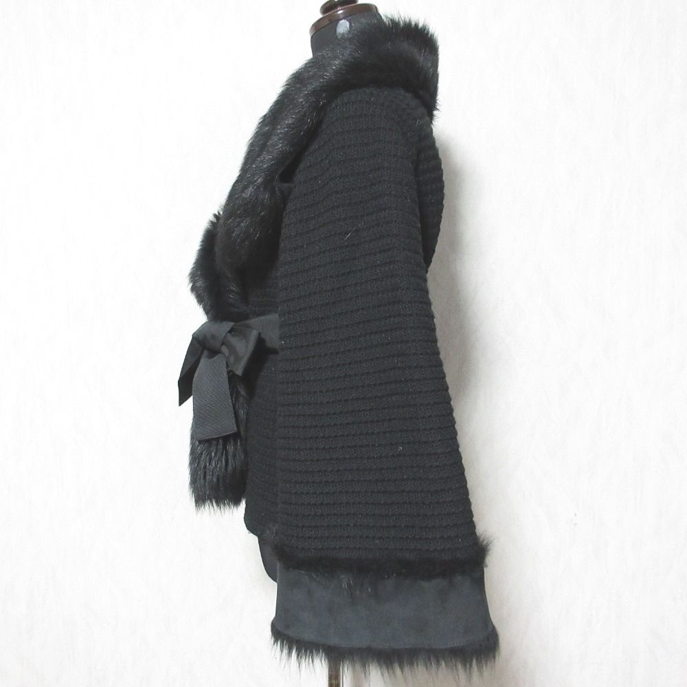 良品 TO BE CHIC トゥービーシック ファー ニットコート UDF15