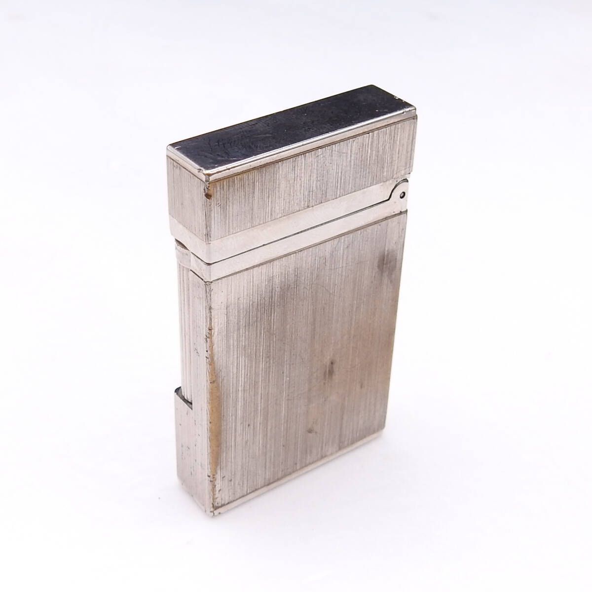 着火 済み S.T Dupont デュポン ライン2 ガスライター ヘアーライン シルバー ヴィンテージ ライター ️