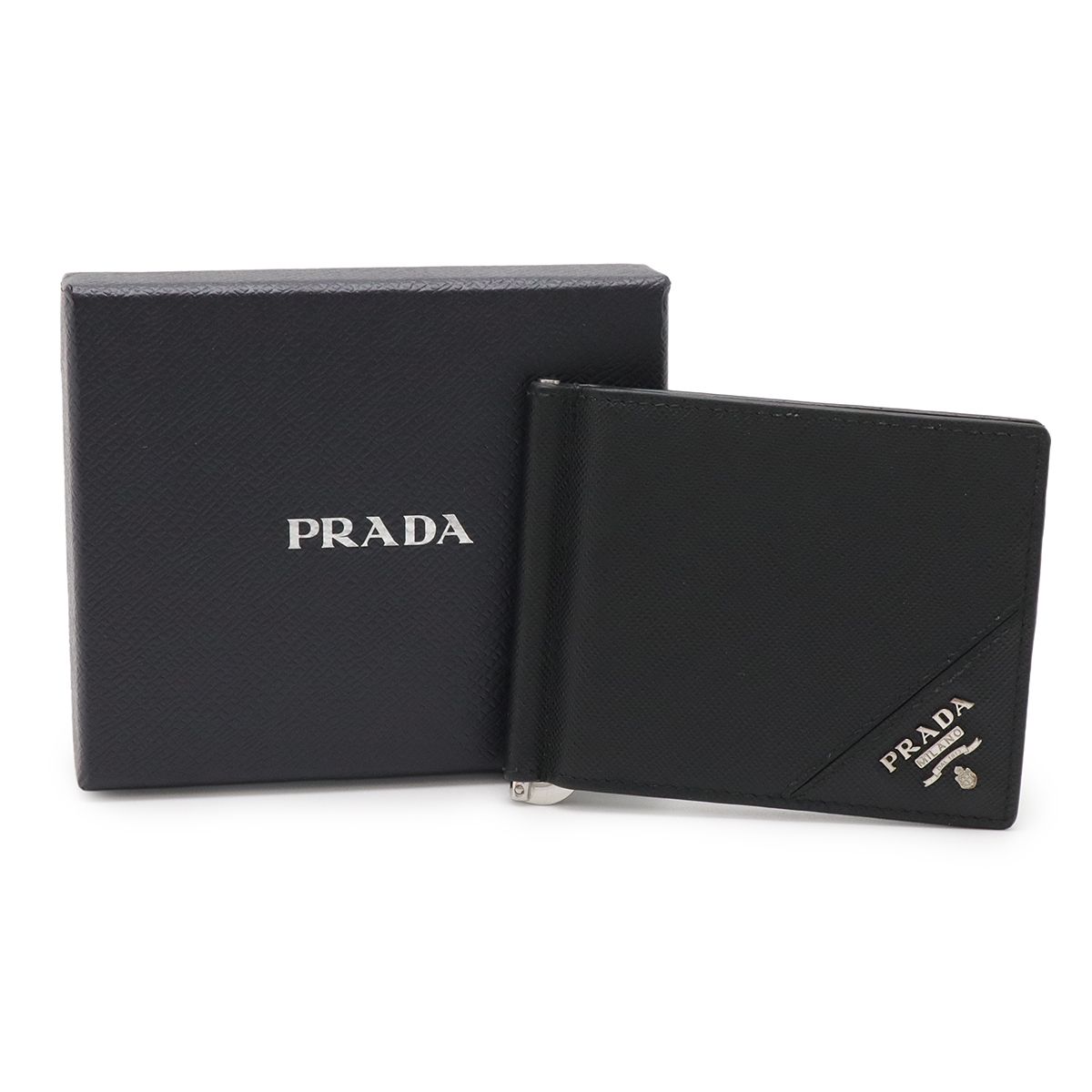 PRADA プラダ SAFFIANO METAL 2つ折札入れ 二つ折り財布