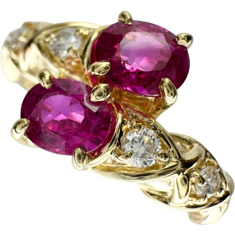 12号 セイコージュエリー ルビー 1.00ct ダイヤモンド 0.12ct リング 