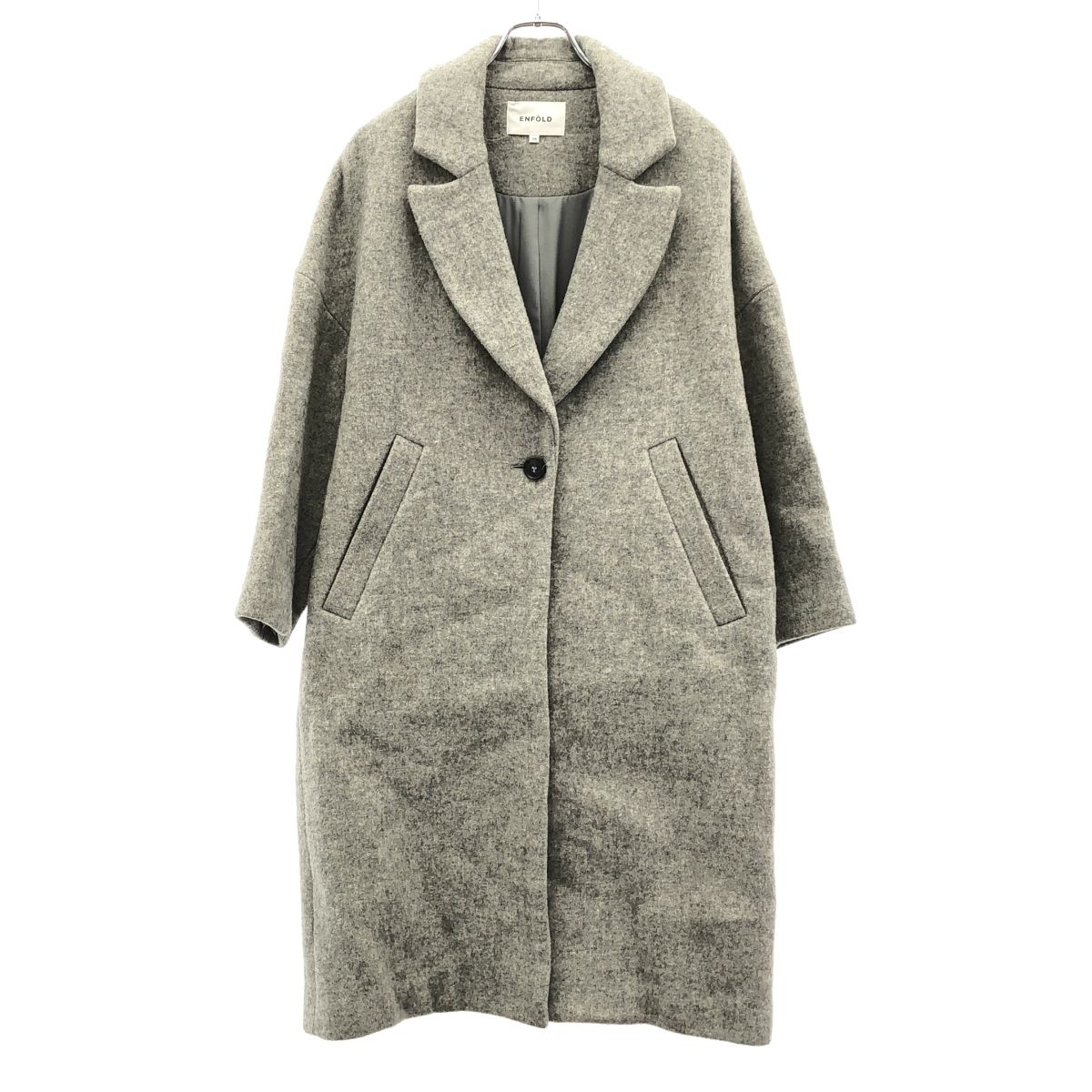 ENFOLD グレー チェスターコート 36