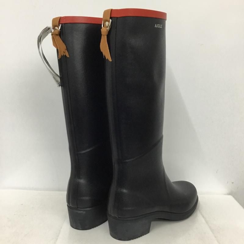 AIGLEエーグル　長靴レインブーツ　ミスジュリエットA サイズ38/24cm黒 AIGLE 長靴 レインブーツ ミスジュリエット ボッティロン ラバー