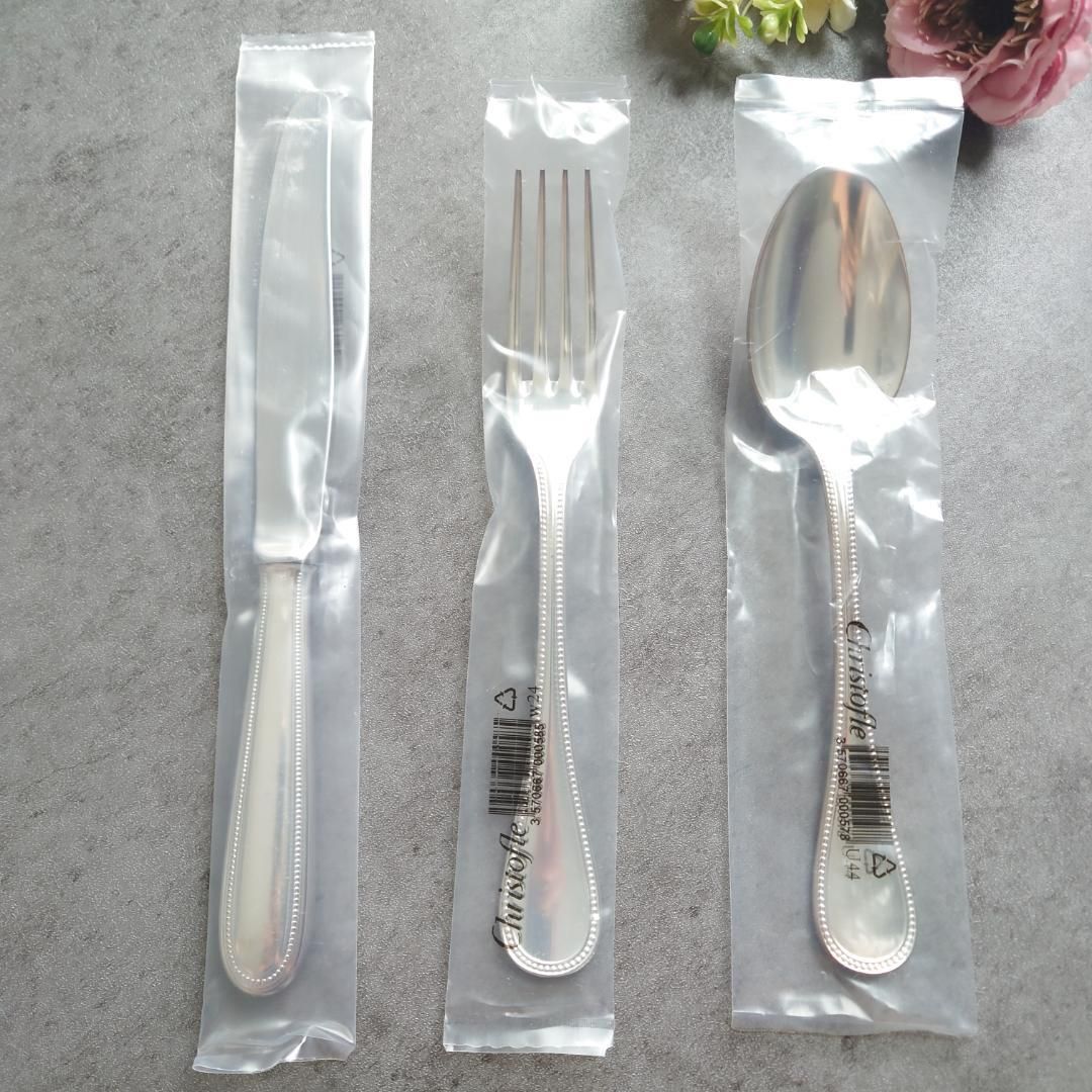 クリストフル パール テーブルサイズ 3点