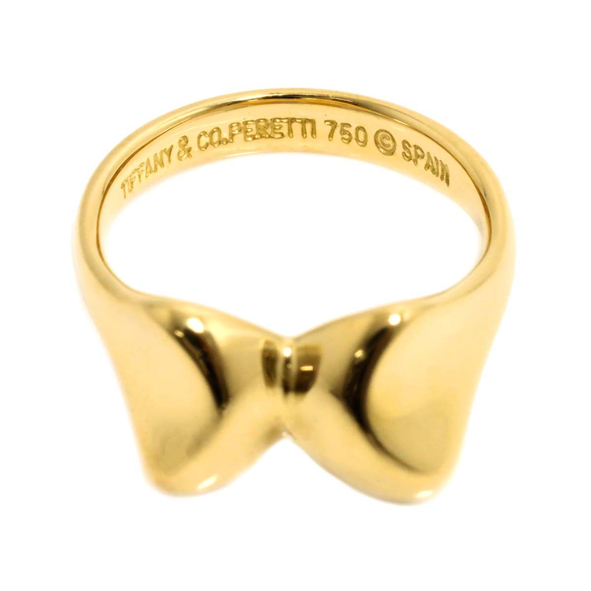 ティファニーエルサ・ペレッティ イエローゴールドリング2点11号