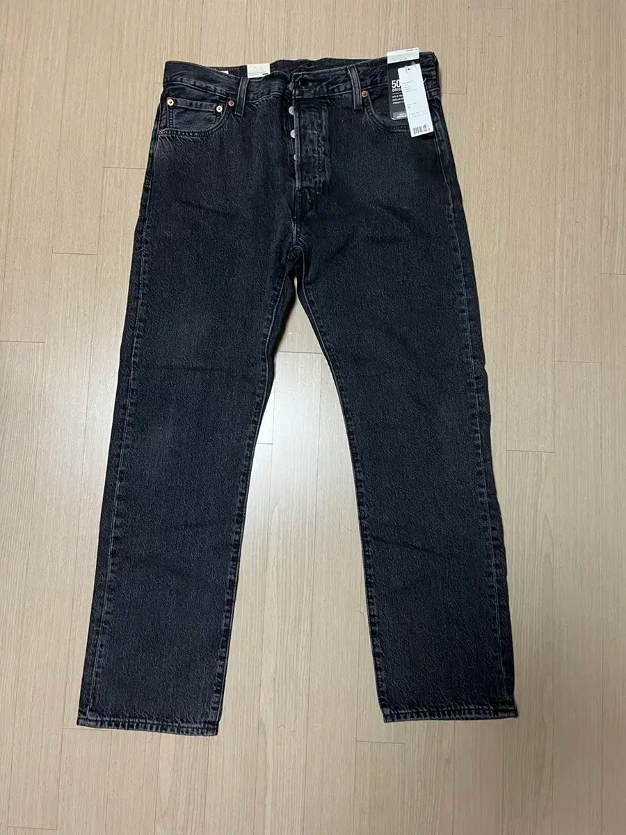 【雷市場（ポンジャン）商品韓国直送】LEVI'S(リーバイス) 501 黒 ウォッシュド 36 ※ 32