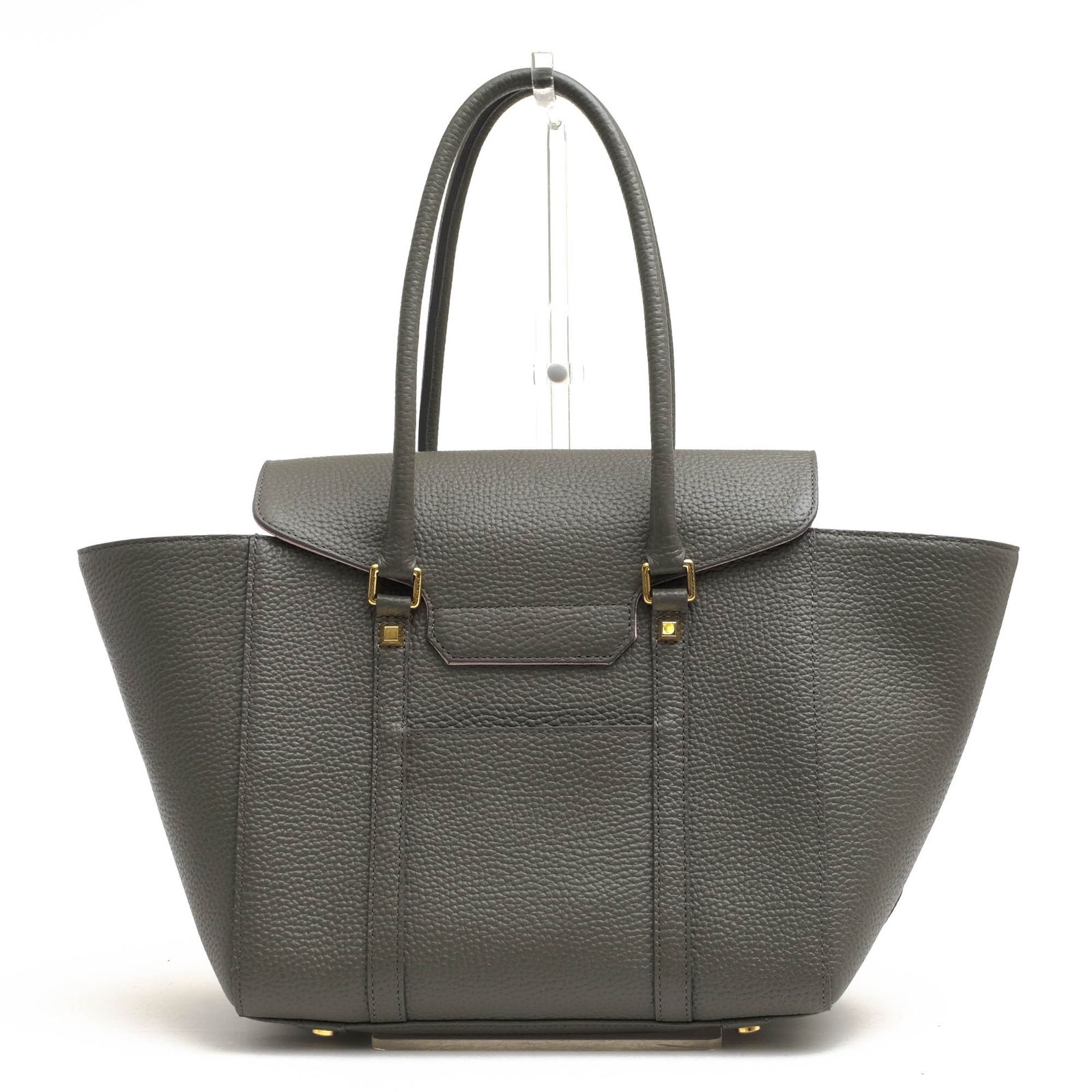 ADMJグレー レザー トートバッグ